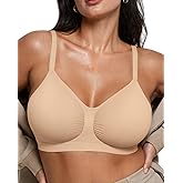 OEAK Bralettes for Women No Padding Comfortable Wireless Bras Seamless Bralette No Underwire Bra Cute Everyday Tshirt Bras
