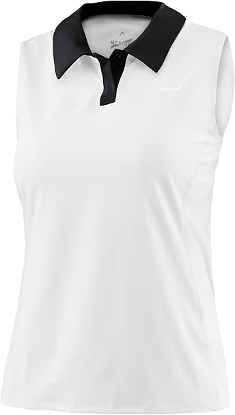 Head Performance Womens Polo Shirt Sleeveless white: Amazon.co.uk: Clothing