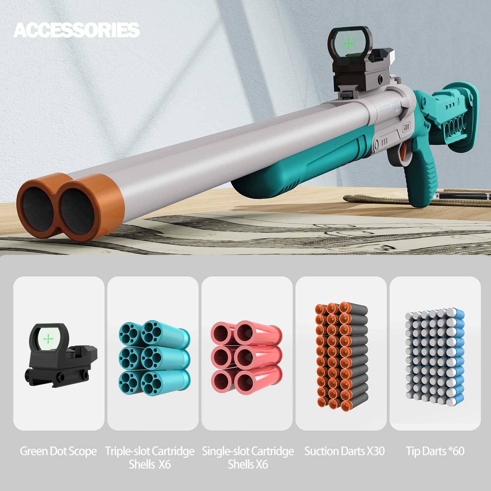 Shell Ejecting Soft Bullet Toy Gun Foam Blaster Airsoft Shotgun Rifle ...