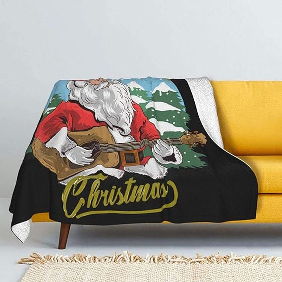 Santa Claus Fleece Lamb Wool Blanket Christmas Elk Dog Cat Rabbit Ultra