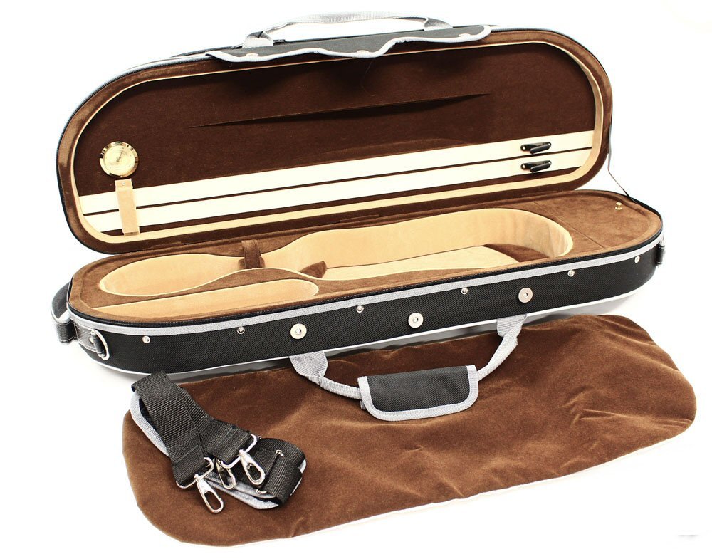 Deluxe Soft Interior Full Size Violin Case Black Discount Musical01 Shop