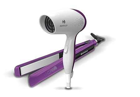Havells HC4025 Limited Edition Styling Pack Combo (Dryer + Straightener) (Purple)