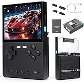 Trimui Brick Hammer Handheld Game Console,3.2 Inch IPS Classic System and 3000mAh Battery Retro Video Games Consoles,with 64G TF Card and Wireless Networt Console Casual Game Console(Black)