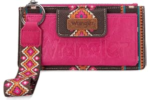 MONTANA WEST Wrangler Wallet Purse for Women Aztec Clutch Wristlet Wallet with Boho Credit Card Holder