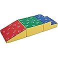 ECR4Kids SoftZone Junior Little Me Climb Crawl and Slide, Beginner Playset, Assorted, 3-Piece