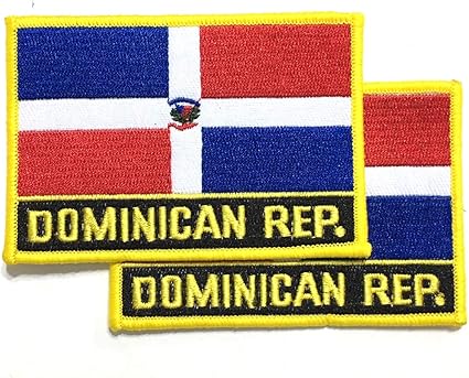 Amazon.com: Santo Domingo,, Dominicana Bandera de República Dominicana, Dr, 2pc, hierro en Parche de coser en parches, Jean Parche, sombrero, mochila Patch, parche de chamarra: Arte, Manualidades y Costura