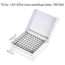 uxcell Centrifuge Tube Freezer Storage Box 100-Well