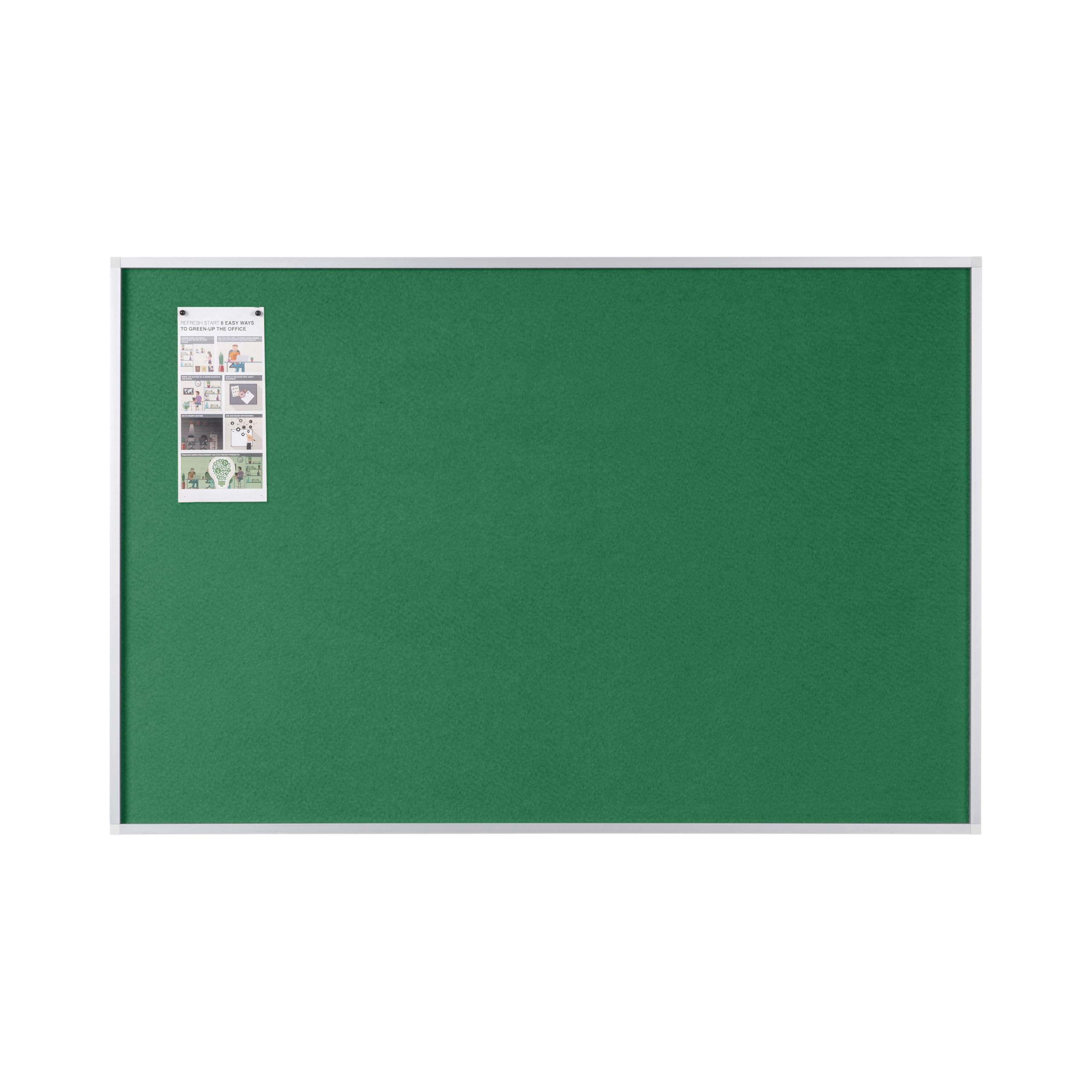 Bi-Office New Generation Maya Pin Board Felt 600 x 450 mm grün