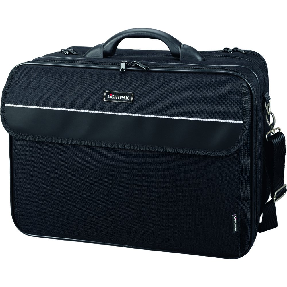 Lightpak - 46075 CORNICHE - business case for 17 inch laptop, nylon, black