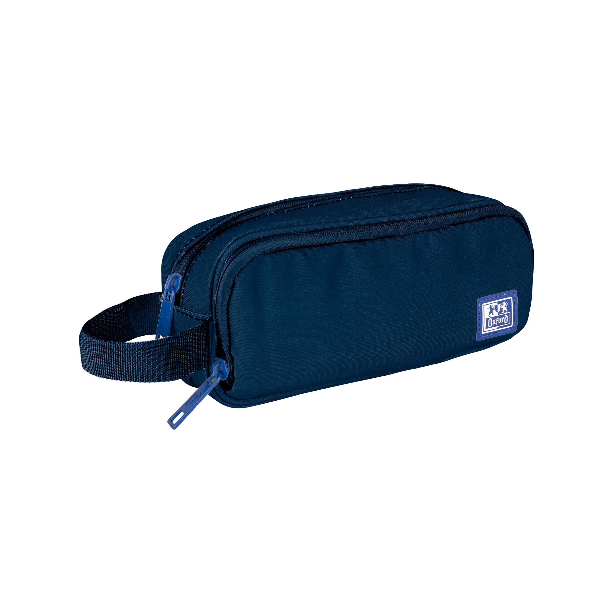 Oxford B-Smart School Pencil Case with 3 Compartments, Navy, b-smart