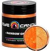 Eye Candy Pigments Premium Orange Mica Powder - Rainbow Orange (25gr) - for Epoxy, Resin, Soap, Paint, Woodworking, Acrylic Pouring, Bath Bombs, Fishing Lures - DIY Arts and Crafts Additive