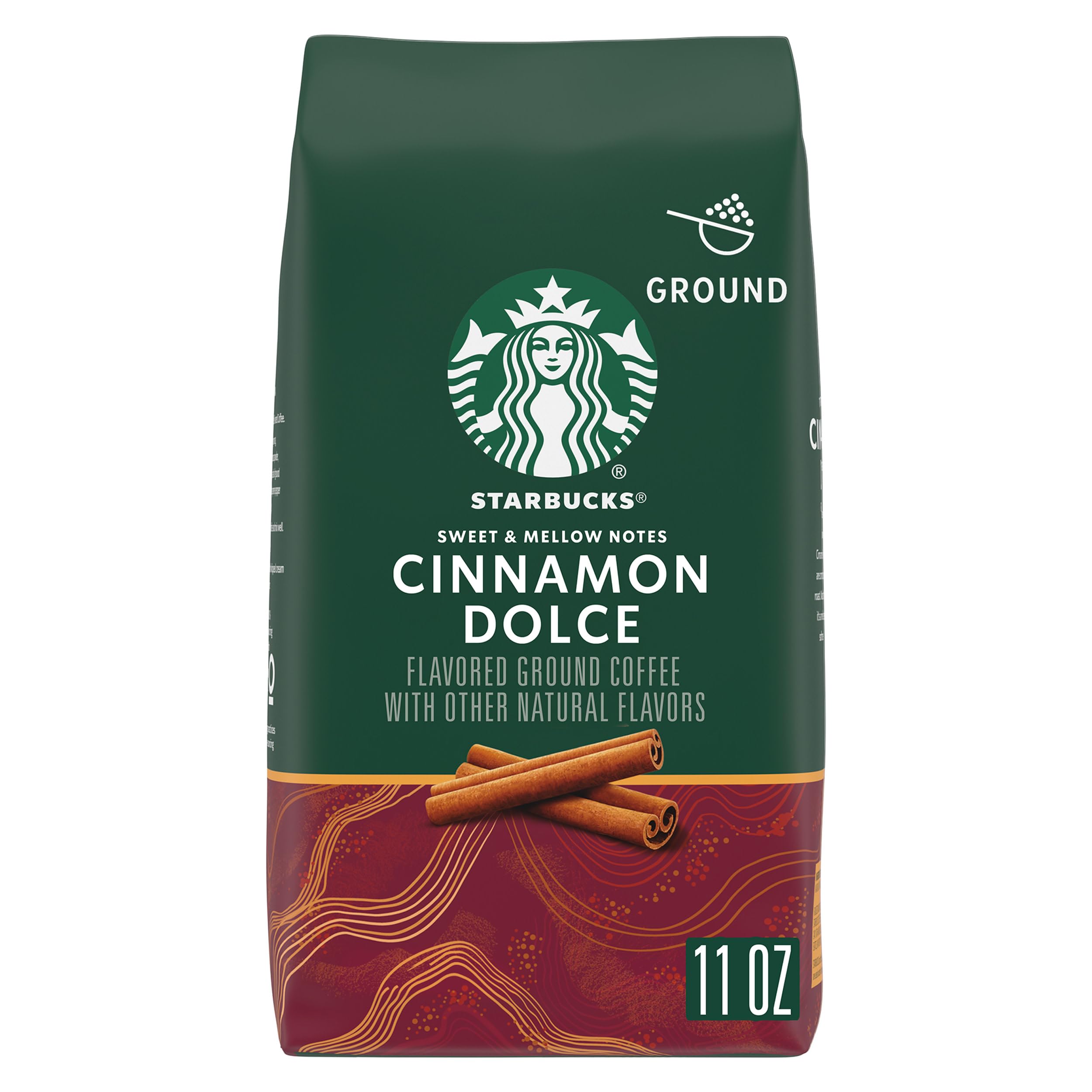 Photo 1 of 6 PCK++Starbucks Ground Coffee, Flavored Hot or Iced Coffee, Cinnamon Dolce, 11 oz ?