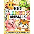 Animals Coloring Book for Kids: For Girls and Boys Ages 4-8 and Toddlers 1-3, 2-4