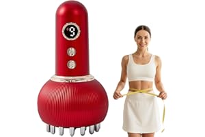 Paiaito Lymphatic Drainage Massager & Anti Cellulite Massage Tool, Helps Reduce Stretch Marks & Cellulite, for Legs, Arms & Belly, Body Sculpting Machine with Microcurrent, Light, Heat & Vibration