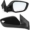 Paderson Right Passenger Side Mirror Assembly Fits 2014 2015 2016 Hyundai Elantra with Power Glass Heated Manual Folding without Turn Signal Match to Black (5Pins)
