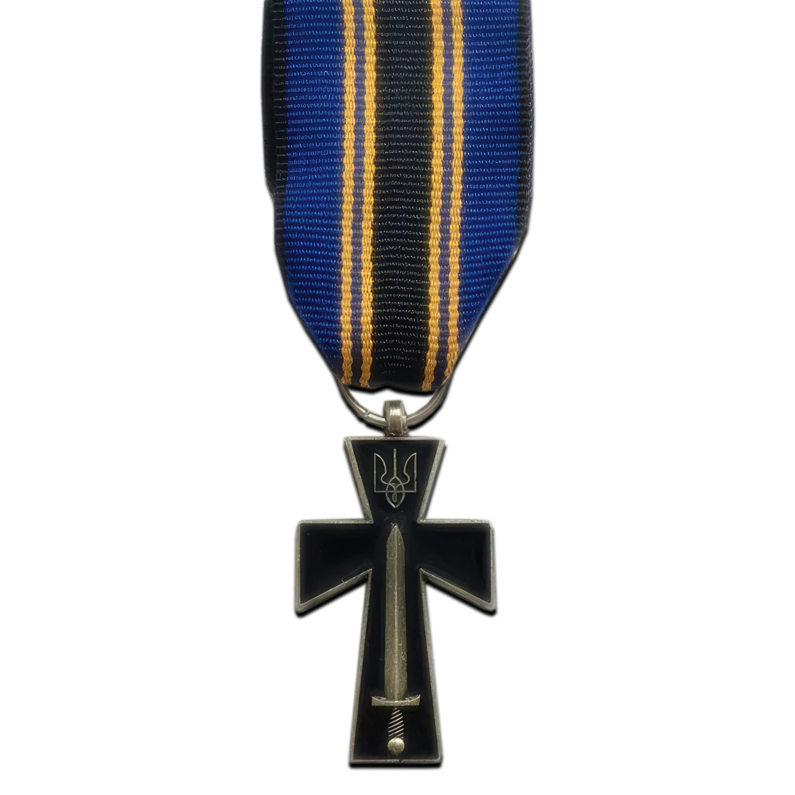 Trikoty Order of Symon Petliura Cross Ukrainian Republic Medal Tryzub Sword Reproduction