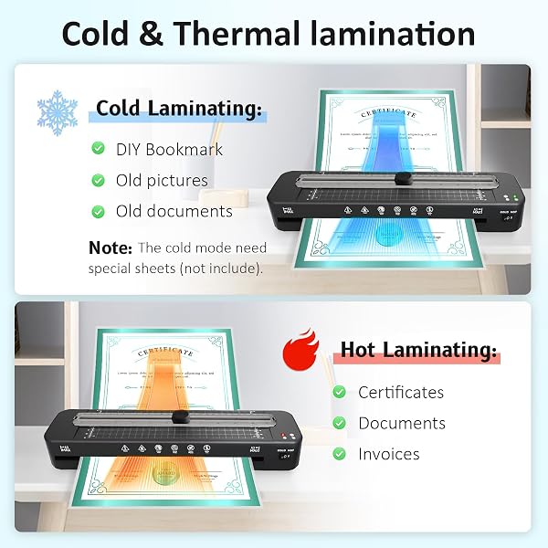 13 INCH LAMINATOR MACHINE – 11X17 LAMINATOR WITH 50 SHEETS, COLD & THERMAL, BUILT-IN PAPER CUTTER & CORNER ROUNDER, A3 LAMINATING MACHINE FOR CLASSROOM HOME SCHOOL