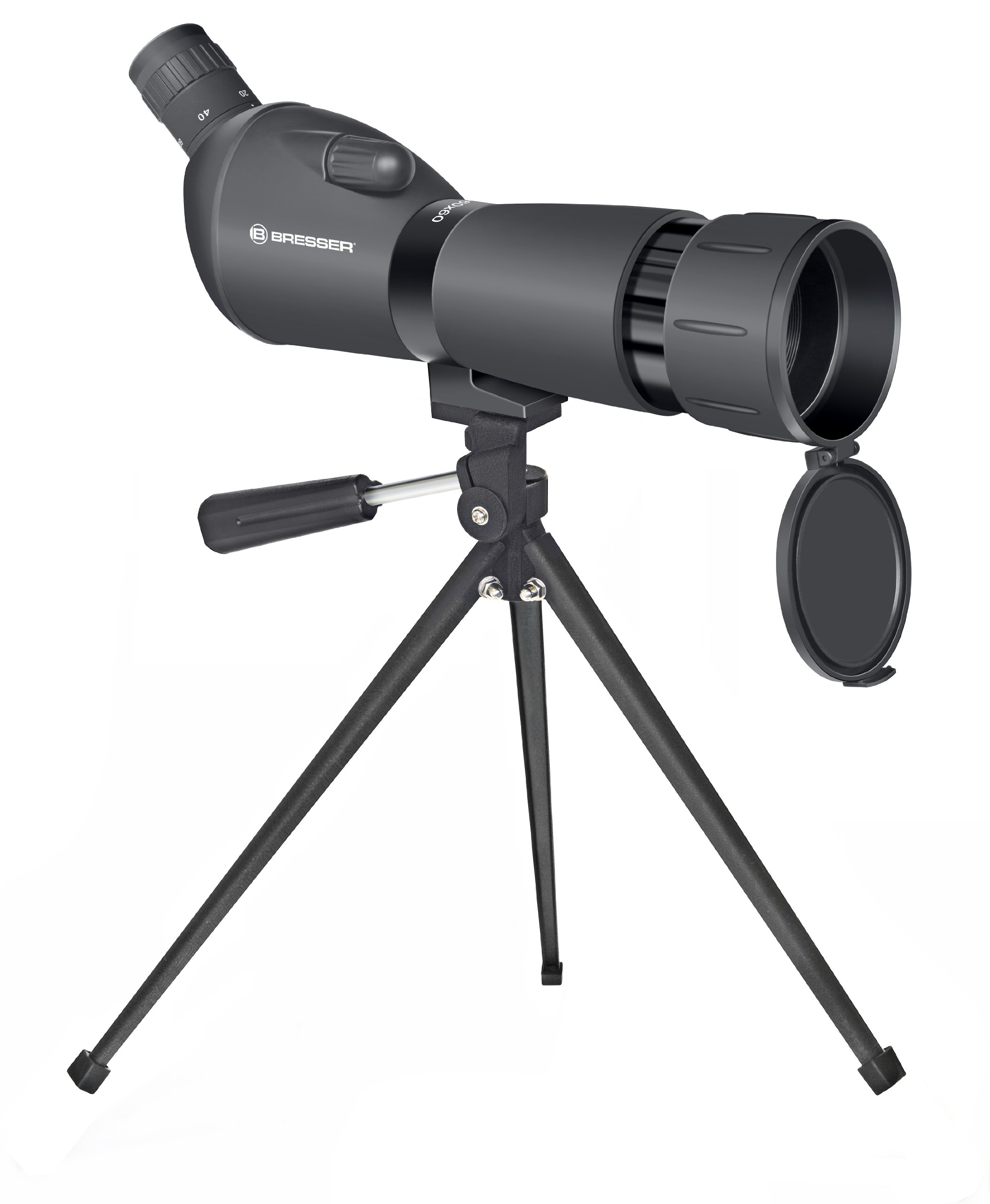 Bresser 9612602 Spotting Scope 20 x 60 x 60 with Table Tripod Black