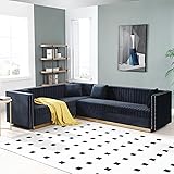 FANYE 2PCS Contemporary Sofa Sets Vertical Channel