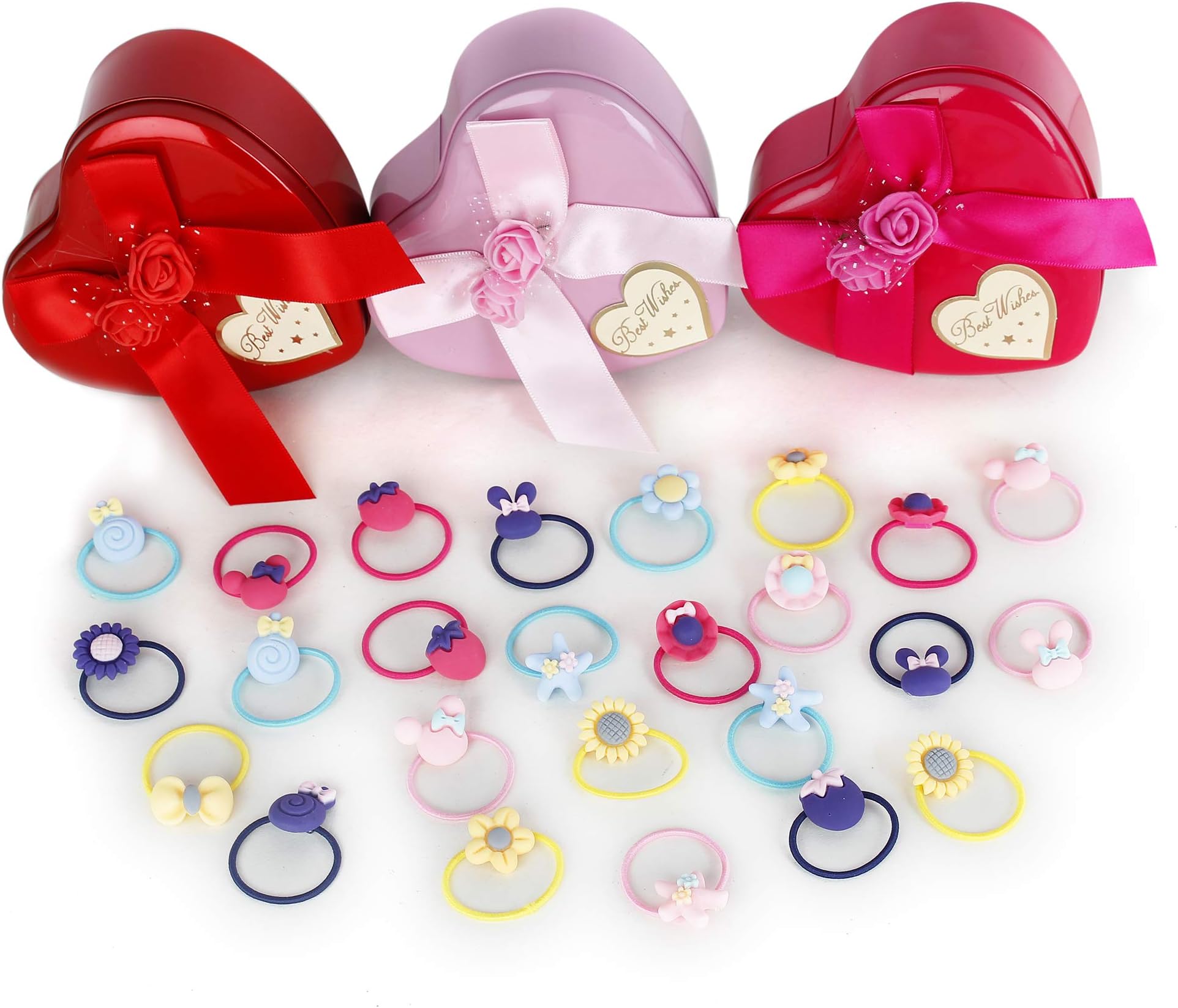 FLAVI 25 PCS SUPERB CARTOON HAIR HOLDERS HAIR BANDS PONYTAIL HAIR TIES