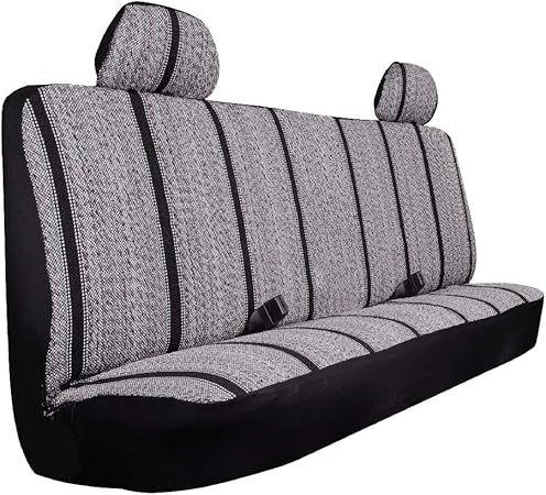 Amazon Karrfun ベンチシートカバー ピックアップトラック Suv 車 大型ベンチシート ストライプ ツイード ベンチカバー1つ ヘッドレストカバー2つ シートカバー 車 バイク