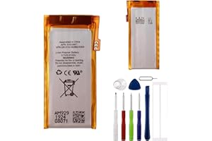 E-YIIVIIL Replacement Battery 616-0406 Compatible with iPod Nano 5th Gen 5G 8GB 16GB 616-0406 250mAh A1320 with Tools