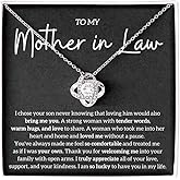LEONADORA To My Mother in Law Necklace, Personalized Gifts from Daughter in Law, Mothers Day Gifts For Boyfriends Mom From Girlfriend, Best Christmas Birthday Present Idea