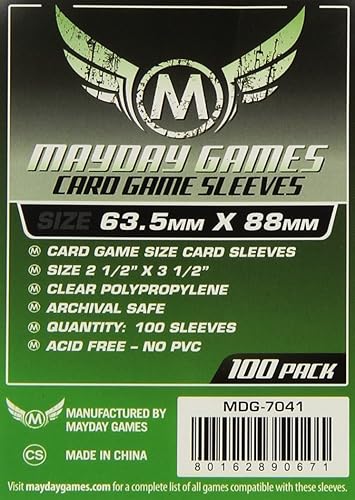 Mayday Game Card Sleeves 2 1/2" X 3 1/2" (100 Pack) in Kenya | Whizz  Protective Sleeves