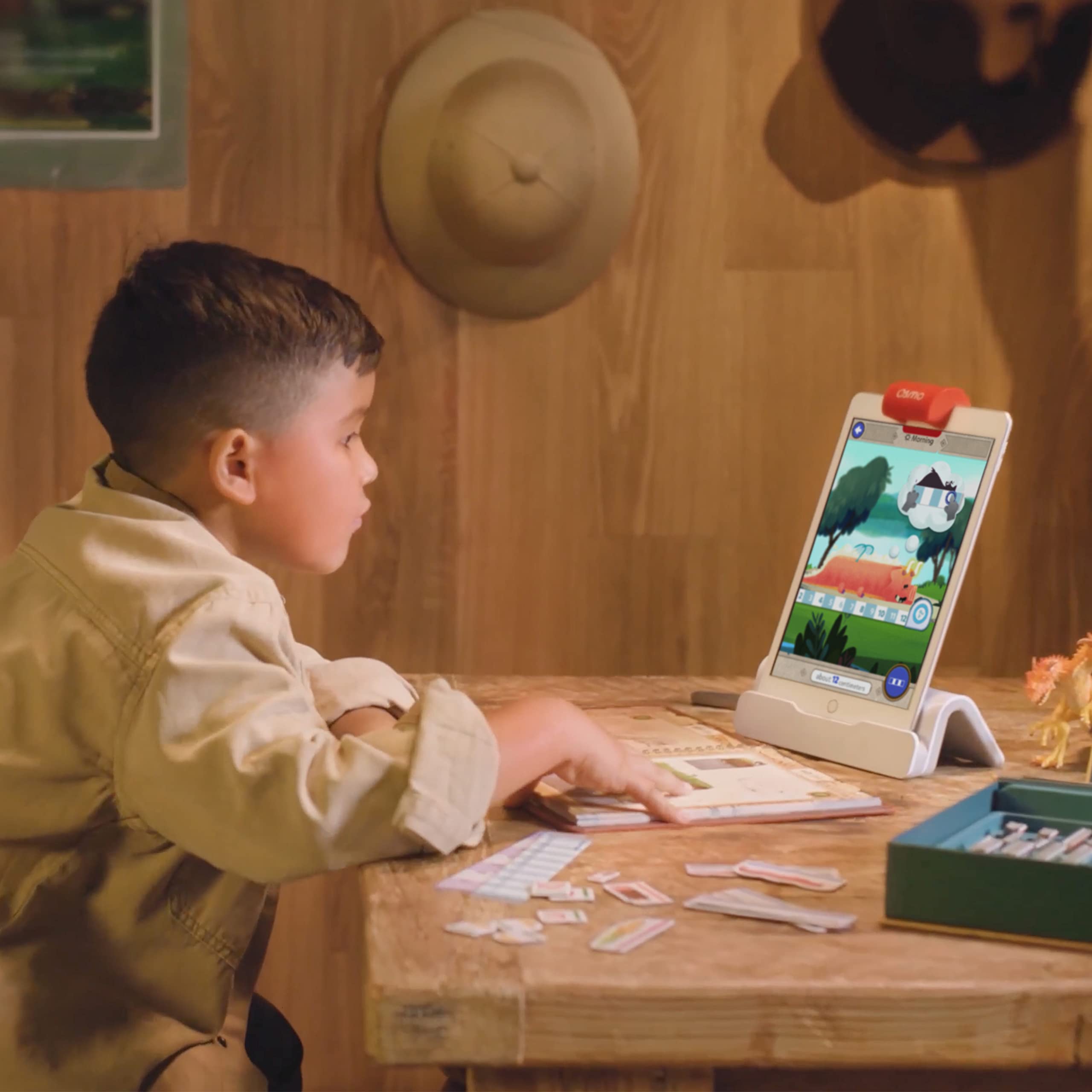 Osmo-Math Wizard and the Secrets of the Dragons for iPad & Fire Tablet-Ages 6-8/Grades 1-2-Measurement & Estimating-Curriculum-Inspired-STEM Toy Gifts for Kids,Boy&Girl-Ages 6 7 8(Osmo Base Required)