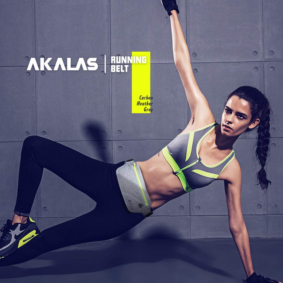 Akalas Ultra Slim Running Belt Waist Pack, No-Bounce Lightweight Fanny Pack, Water Resistant Runner Waist Bag, Adjustable Running Pouch for Gym Workouts, Travel & Outdoor Activities: Clothing