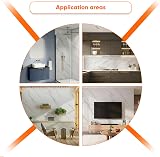 IZODEKOR Marble Look Wall Cladding 120x60cm Ice Berg Grey Bathroom Tile view 8