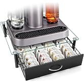 Cocktail Beverage Storage Drawer for Bartesian Capsules, Cocktail Pod Holder Organizer for Bartesian Cocktail Machine Compatible with BEV by Black &amp; Decker Cocktail Machine, Holds Up to 36 Capsules