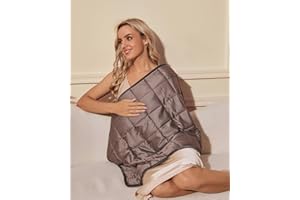 Small Weighted Blanket for Adults, 5lbs Weighted Lap Throw for Travel, Machine Washable, 24"x36", Grey