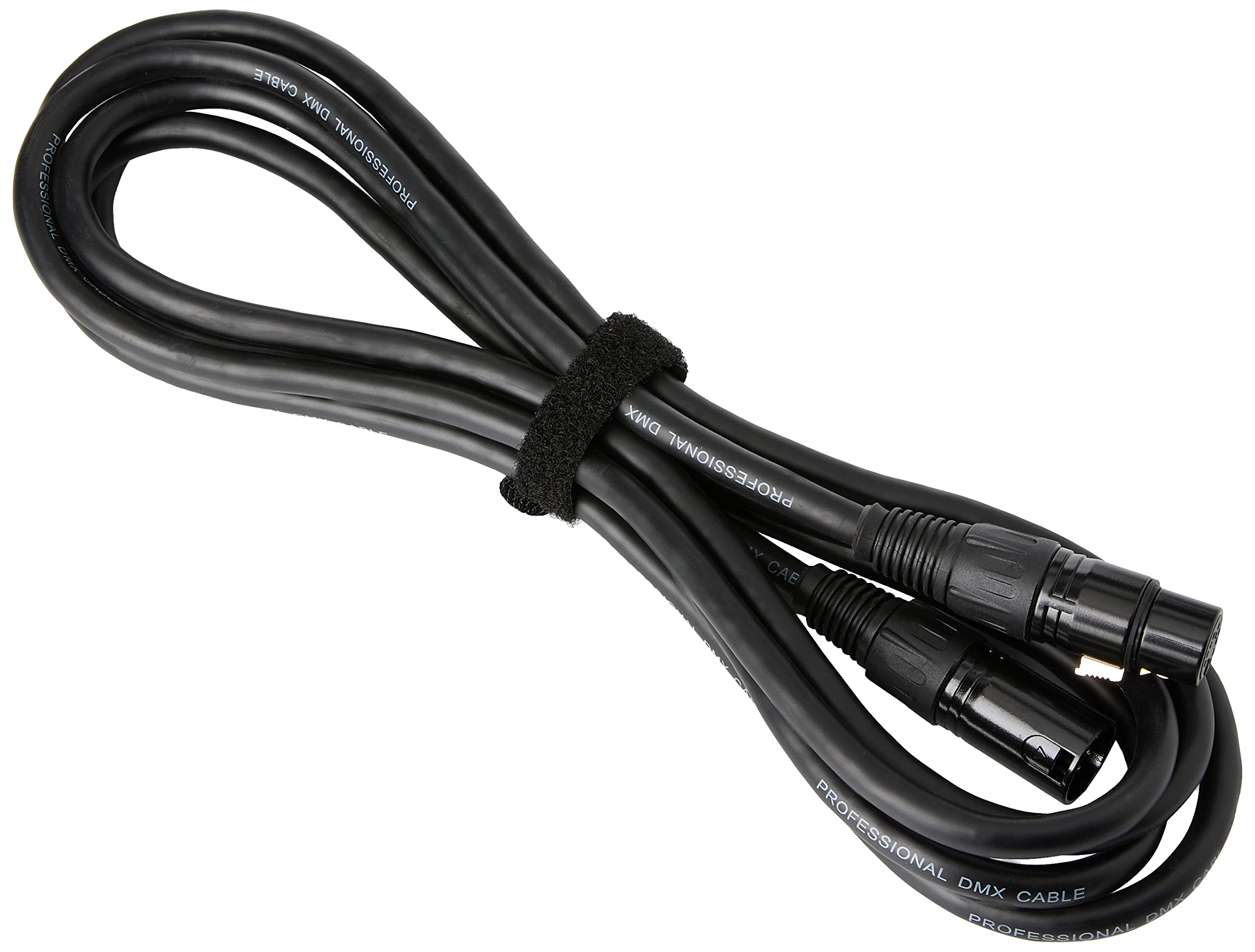 PULSE 3m DMX Cable – 5‑Pin XLR Male to Female, 4‑Core 2‑Pair + Screen, 120Ω Digital‑Spec, Spiral & Braid Shielded – PLS00412