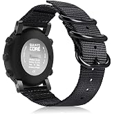 FINTIE Nylon Sport Band Compatible with Suunto Core | Premium Woven Nylon, Adjustable Replacement Strap, with Metal Buckle, Breathable Wristband, Rugged for Outdoor, for Women Men