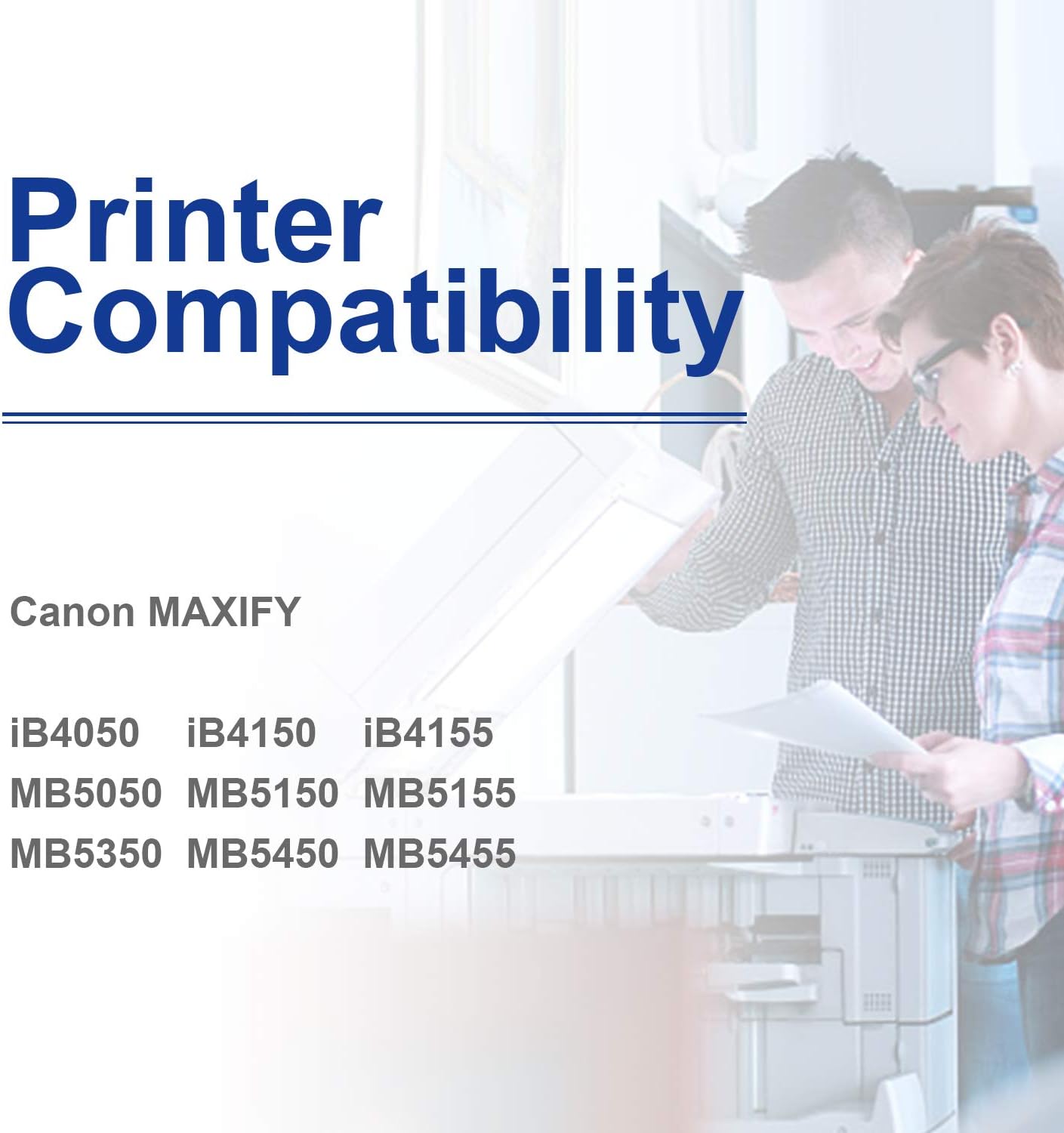 2500XL Ink Cartridges Combo Pack Compatible for Canon PGI-2500XL 2500 XL for Canon Maxify MB5450 MB5155 MB5455 MB5050 MB5350 iB4100 iB4150 MB5150 MB5000 MB5100 iB4050 iB4000 (5 Pack - Image 4