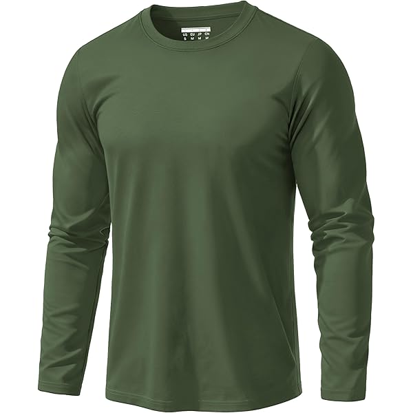 MAGNIVIT Men's Shirts Long Sleeve Cotton T-Shirt Crew Neck
