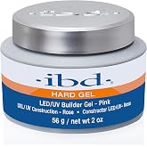 IBD Hard Gel UV/LED Builder Gel Pink &ndash; Nail Builder Gels for Nail Extensions, Sculpting &amp; Strengthening, 2 oz