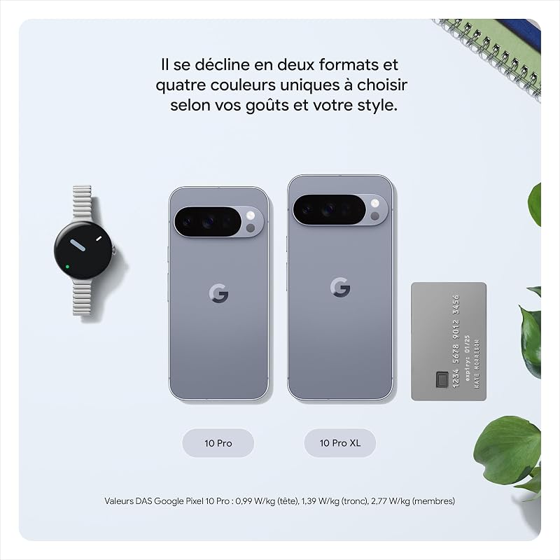 Pixel 10 Pro – Smartphone Android débloqué avec Gemini, Triple Appareil Photo arrière, Plus de 24 Heures d'autonomie et écran Super Actua 6,3 Pouces - Noir Volcanique, 128GB