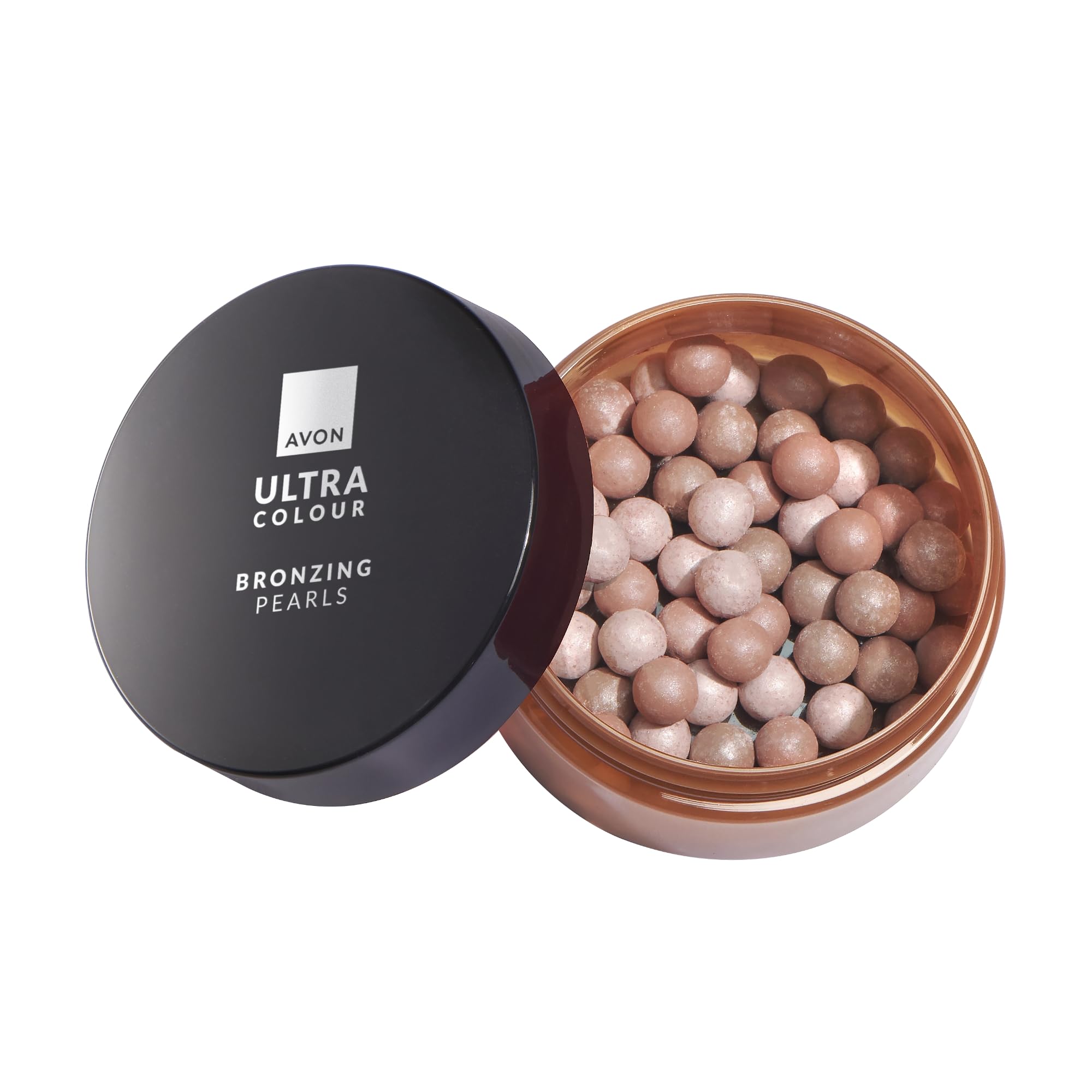 Avon Bronzing Pearls - Medium Tan, Multi-Shade Pearls with Mineral Pigments for a Buildable Multi-Dimensional Sun-Lit Glow, Suitable for All Skin Tones, Cruelty-Free Face Bronzer, 28g