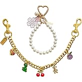 Xandova Bag Charms Purse Extender Chain, Elegant Gold Purse Charms for Women