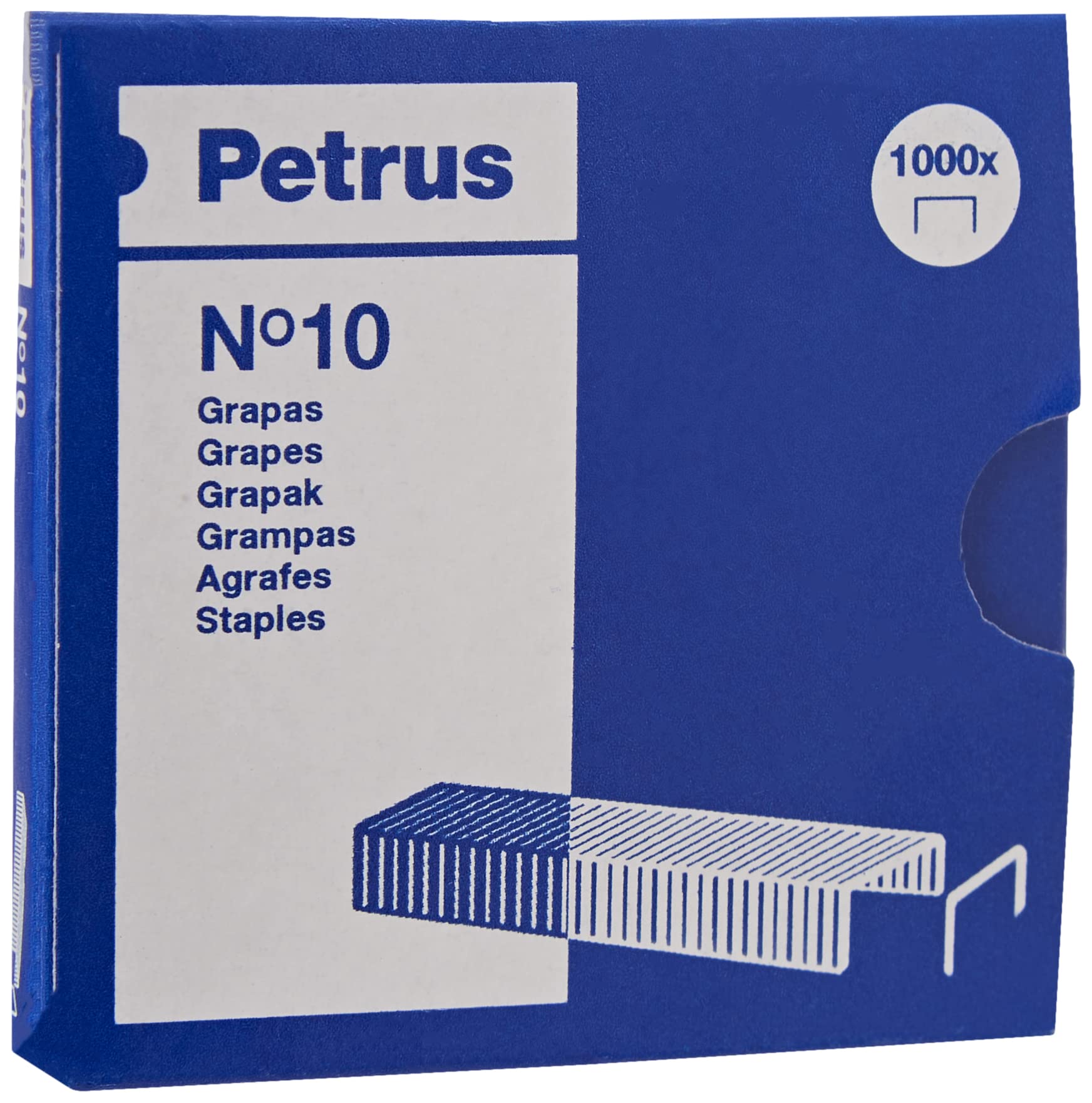 Petrus Galvanized Staples, 1000 Units, Size 10, Color Blue, List Price $unknown
