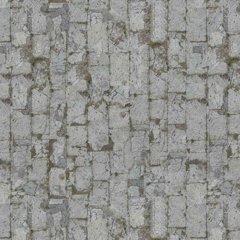 Pack of 5 Dolls House Miniature Stone Path With Moss Pattern Cladding