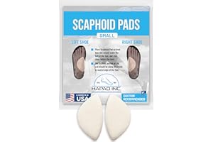 HAPAD Arch Support Pad Small (Women 5 to 8.5 / Men 5 to 8.5) Wool Felt Self-Adhesive Medial Arch Insert for Fallen or High Arches (1 Pair)