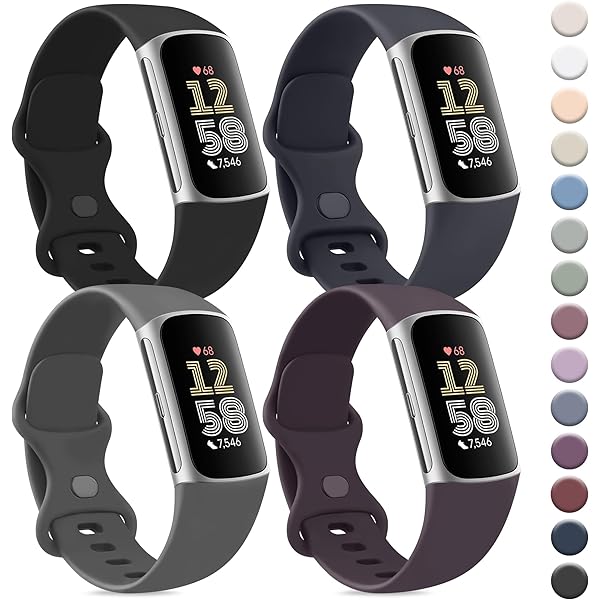 Minyee Lot De 3 Bracelets De Rechange Pour Fitbit Charge 6/5 Motif