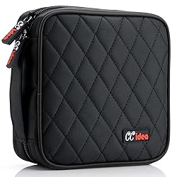CCidea 40 Capacity CD/DVD Case Holder Portable