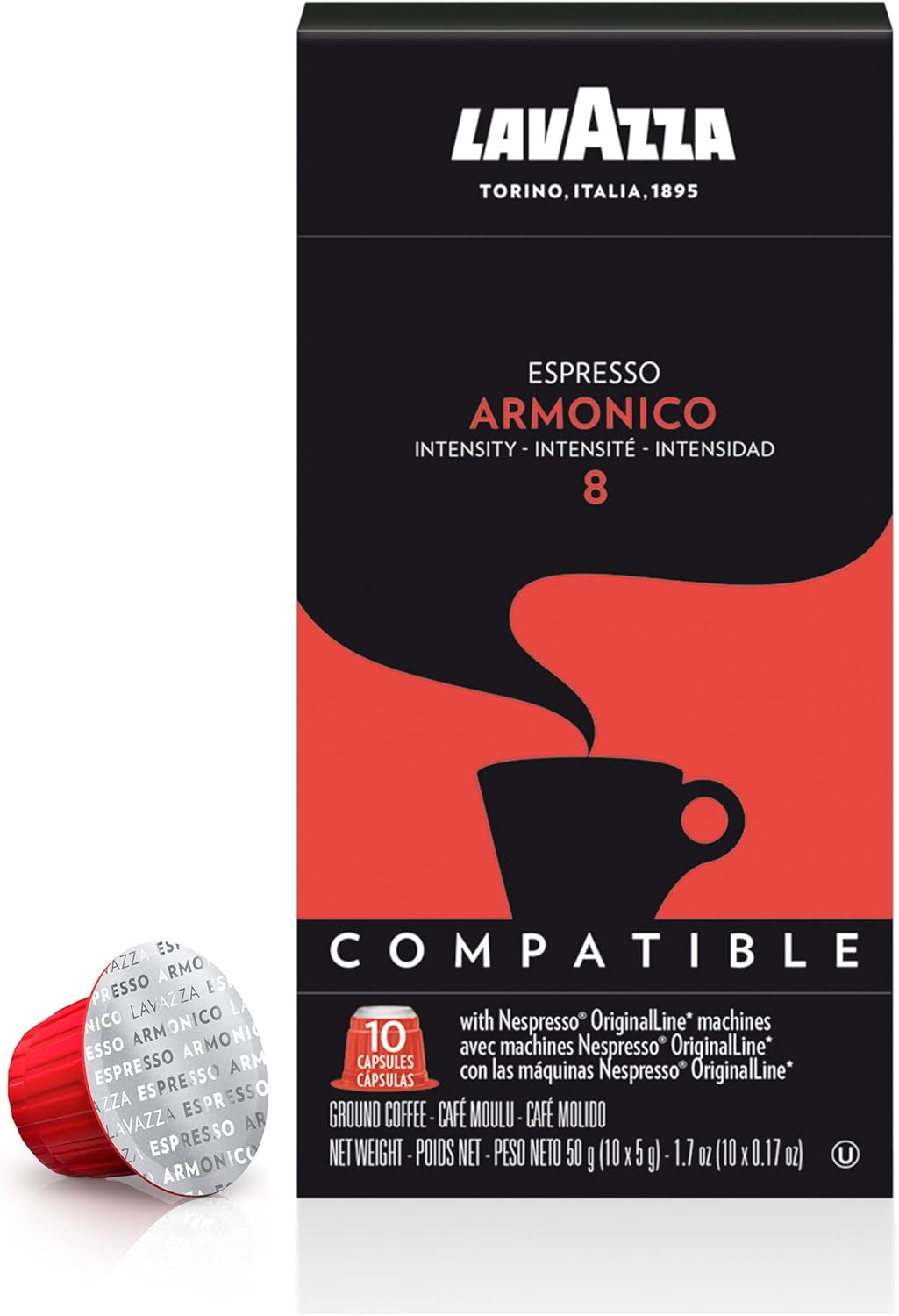 Lavazza Armonico Espresso Nespresso Compatible Capsules, 10 Count Amazon.ca Grocery
