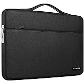 MOSISO 360 Protective Laptop Sleeve Compatible with MacBook Air/Pro, 13-13.3 inch Notebook, Compatible with MacBook Pro 14 inch M4 M3 M2 M1 Pro Max 2024-2021, Polyester Bag with Belt, Black