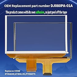 Touch Screen Replacement Digitizer DJ080PA-01A Fit