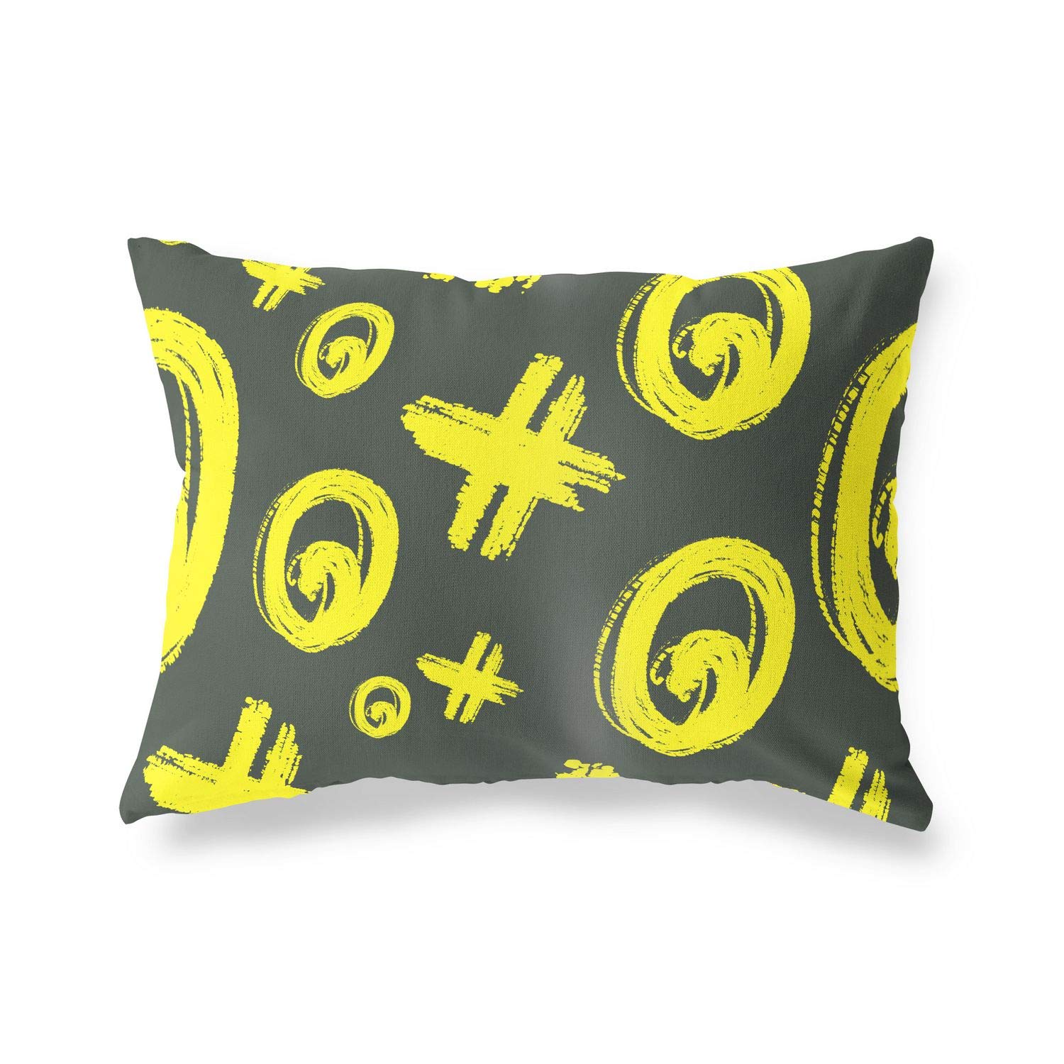 BonaMaison Decorative Cushion Cover, Neon Yellow-Fume Throw Pillow Covers, Home Decorative Pillowcases for Livingroom, Sofa, Bedroom, Size: 45X60 Cm - Designed and Manufactured in Turkey